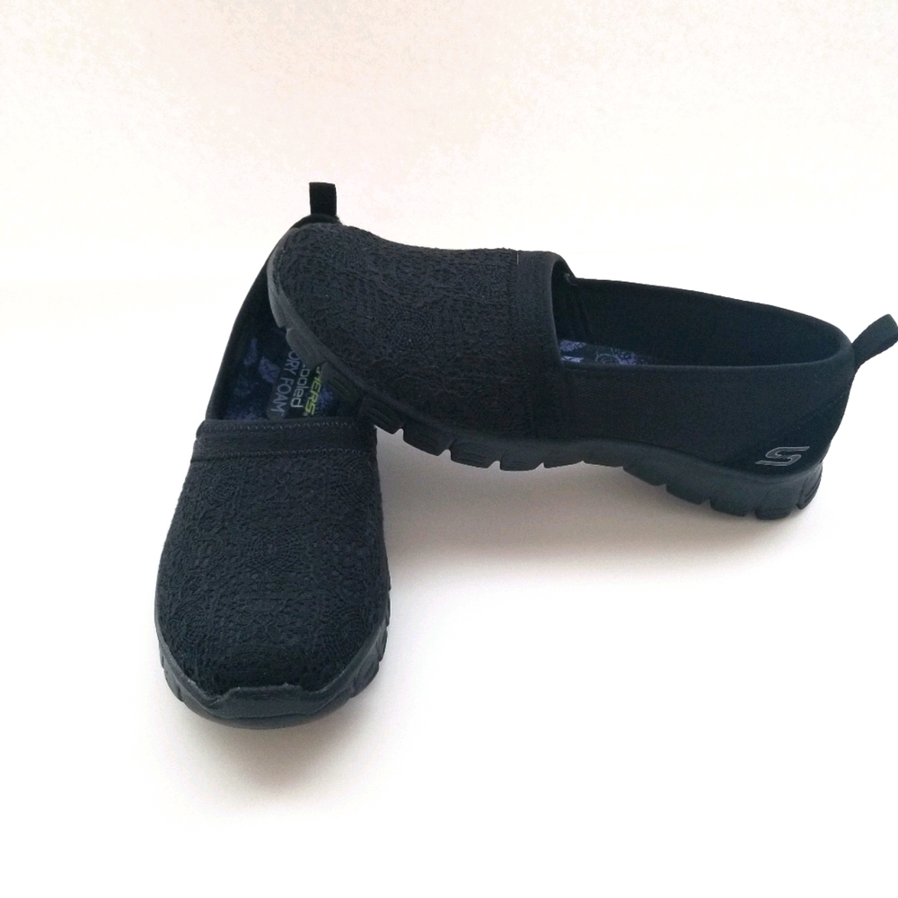 Black slip on Skechers ~Womens Size 7.5